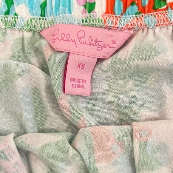 Lilly Pulitzer Marlisa Mini Bee In Your Bonnet Floral Jersey Maxi Dress Women XS - Picture 5 of 11